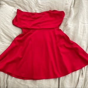 LPA Off the Shoulder Red Mini Dress